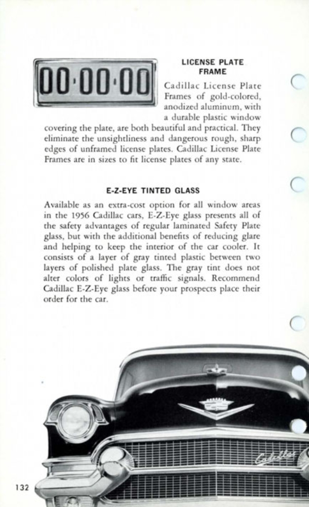1956 Cadillac Salesmans Data Book Page 111